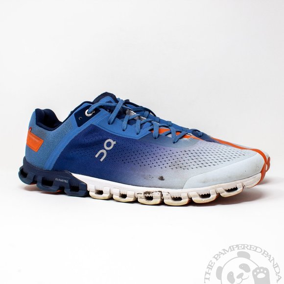 On Running Other - On Cloudflow Shoes Athletic Sneakers Blue Orange Gradient Swiss Mens Size 13